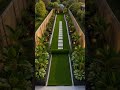 Luxury Backyard Transformation 🌴 Artificial Turf, Tropical Gardens & Fire Pit Reveal #backyard