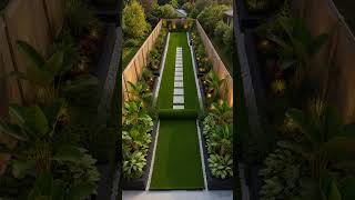 Luxury Backyard Transformation 🌴 Artificial Turf, Tropical Gardens & Fire Pit Reveal #backyard