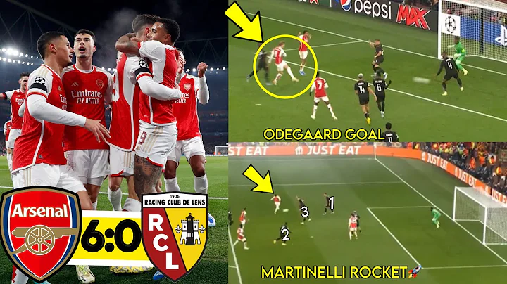 Arsenal SCORES Six Against Lens🤯| ALL Goals by Saka,Havertz,Martinelli,Odegaard | ARSENAL 5:0 LENS