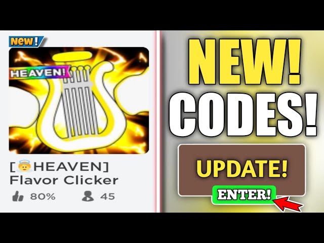 Roblox Flavor Clicker Codes : r/RobloxCodesWiki