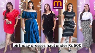 meesho party wear dress haul under Rs 500 | Vanya singh #meesho #meeshofinds #meeshohaul