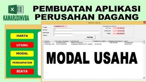 92 Coding Input Userform Modal Part 2 | VBA Excel Pembuatan Aplikasi Perusahaan Dagang