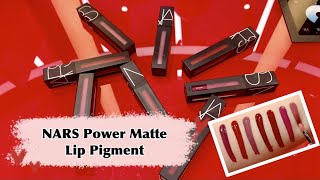 💄 NARS Powermatte Lip Pigment Swatches | Medium to tan skin  💄 #narspowermatte #nars