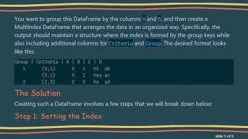 Creating a MultiIndex DataFrame from Grouped Data Using Pandas