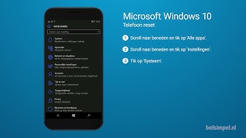 Tips & Tricks - Microsoft smartphone: Telefoon reset (Windows 10)