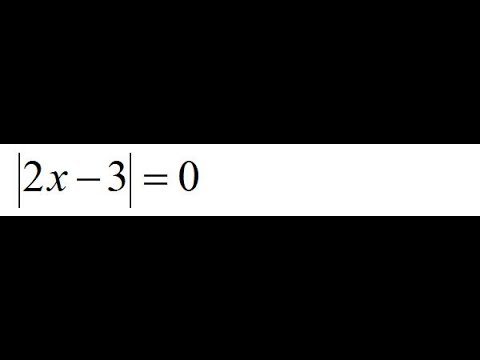 Solving Absolute Value Equations 05