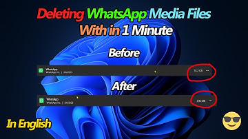 How to find WhatsApp file location and delete unwanted data in Windows 11 (English)