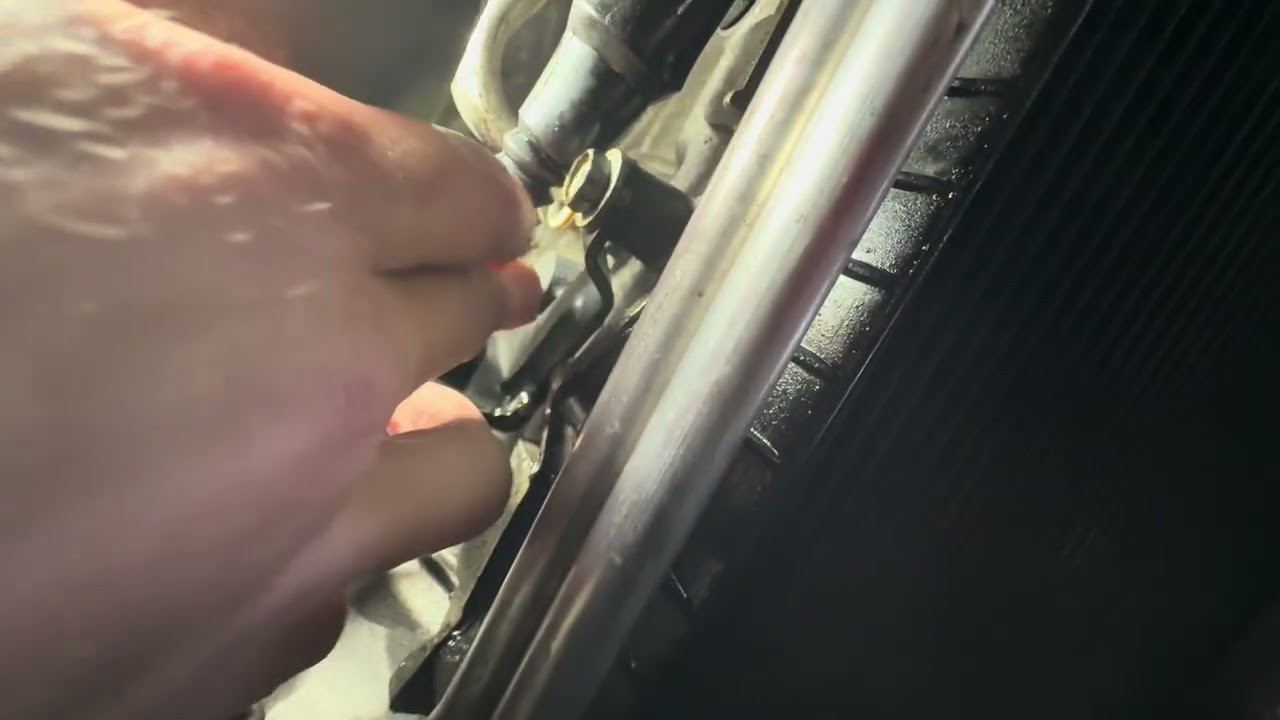 Transmission leak at fluid line connector … quick fix 2015 Jeep Grand Cherokee 