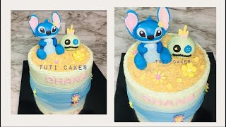 PASTEL DE STITCH / FONDANT STITCH CAKE TOPPER