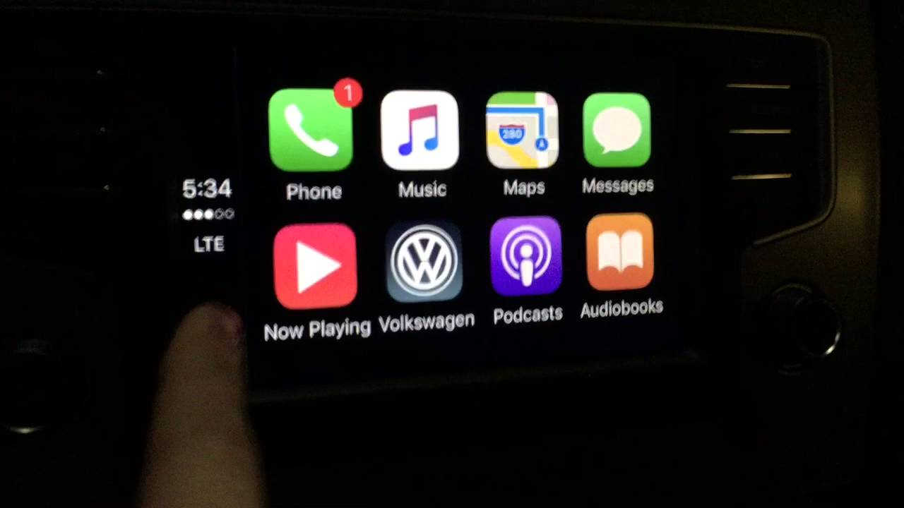 2016 Volkswagen Golf Apple CarPlay iPhone Review TEST YouTube