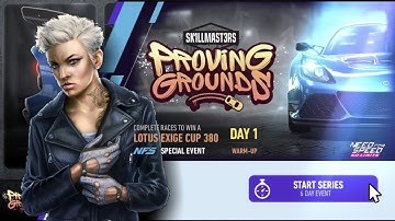 2017 Lotus Exige CUP 380 | Day 1  warm-up | NFS No Limits: Proving Grounds