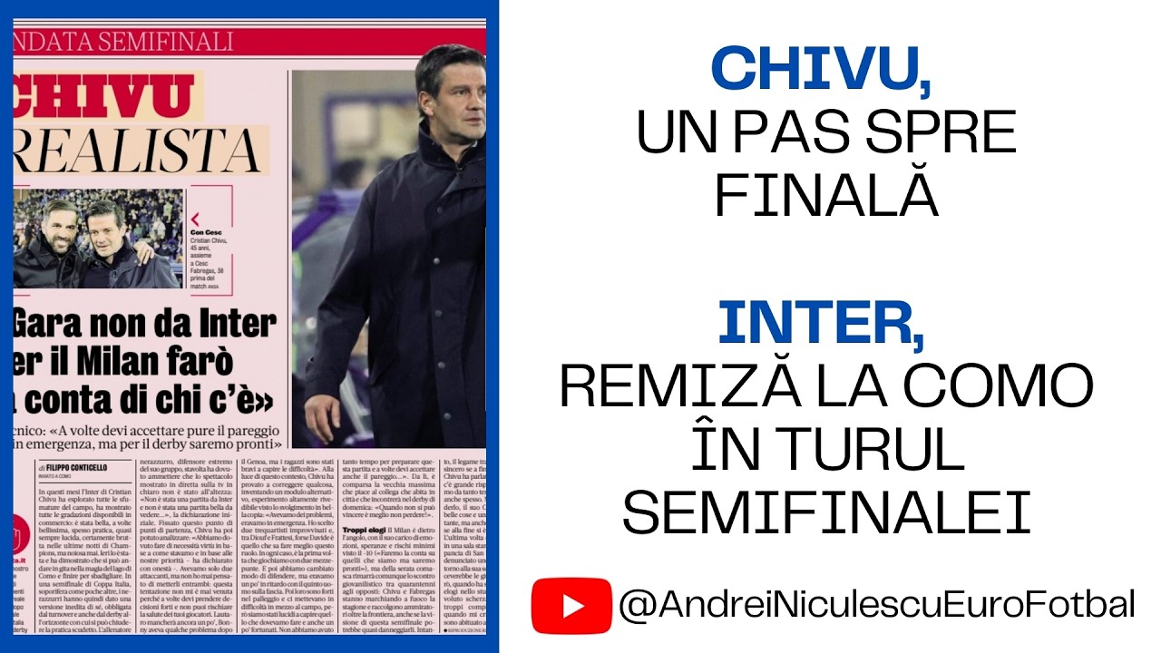 CHIVU, UN PAS SPRE FINALĂ