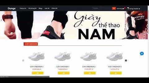 Demo website bán hàng với React và Laravel