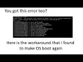 Linux Kernel panic