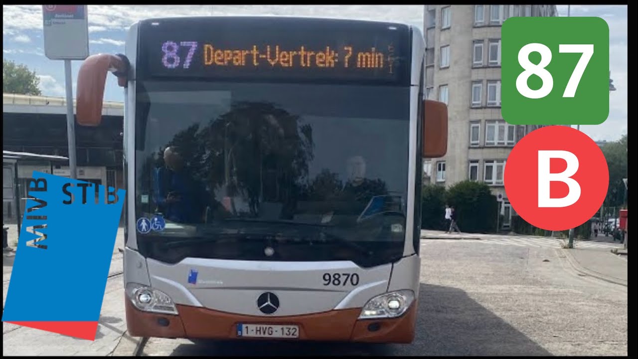 Stib: trajet de la ligne 87 entre Beekkant et Hoogbosch dans un