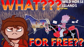 Giving away EVERY SINGLE RARE HORSE I CATCH in WILD HORSE ISLANDS on ROBLOX (Autumn Event 2023)