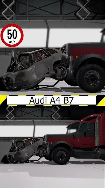 Audi A4 B7 Crash Test - YouTube