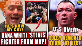 Dana White STEALS fighter from MVP! Colby Covington REMOVED from the UFC roster! Poirier RIPS Diaz!