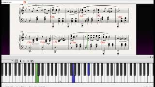 УРОК №20.Tbiliso|Georgia music|Piano tutorial|Synthesia|Famous Piano song|free sheets|lyrics|Разбор|