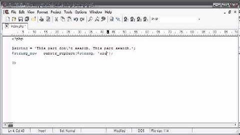 Beginner PHP Tutorial   50   String Functions  Replacing Part of a String   YouTube