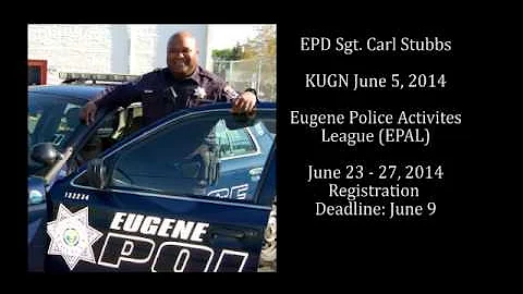 EPD Sgt. Carl Stubbs on the KUGN morning segment, ...