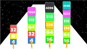 Runner 2048 Math Number Game - All Levels Gameplay iOS Android (Part 3 Lvls 27-37)