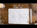 February 2021 Bullet Journal Setup | Simple and Easy Theme
