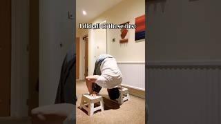 Foot stools are all you need😍 L-Sit to handstand drill🔥