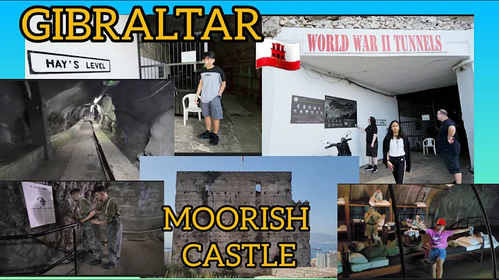 GIBRALTAR EPISODE 6 WALKING IN WORLD WAR || TUNNELS INSIDE AND VISIT MOORISH CASTLE /GIBRALTAR 2022