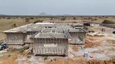 Building in Ghana 🇬🇭 An Aerial imagery of Project Noah Slab casting competed #brightandclara