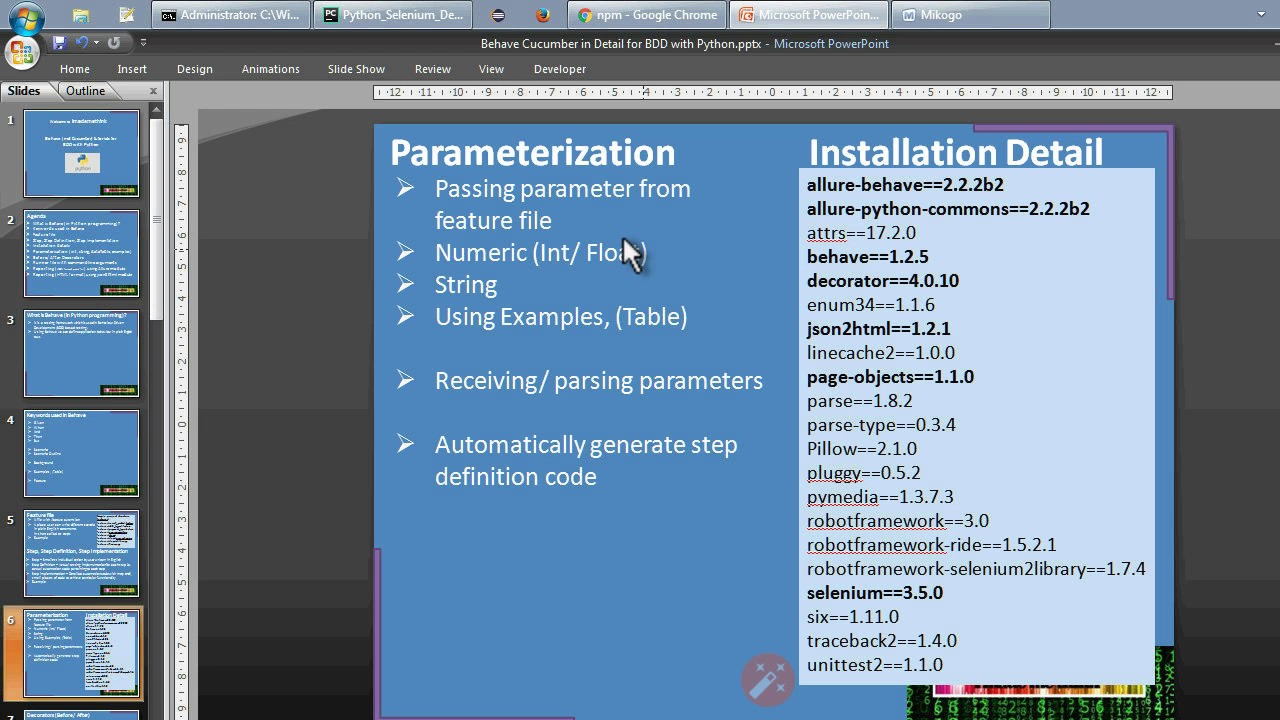 Python Behave (not Cucumber) module demo 2 - YouTube