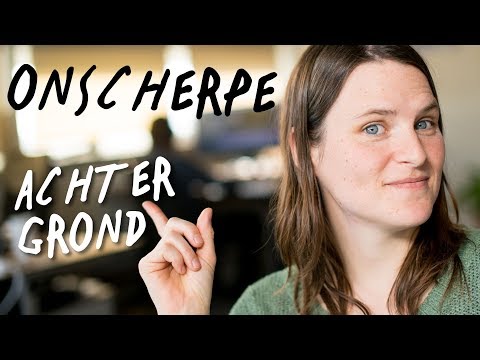 Video: Een Onscherpe Achtergrond Fotograferen