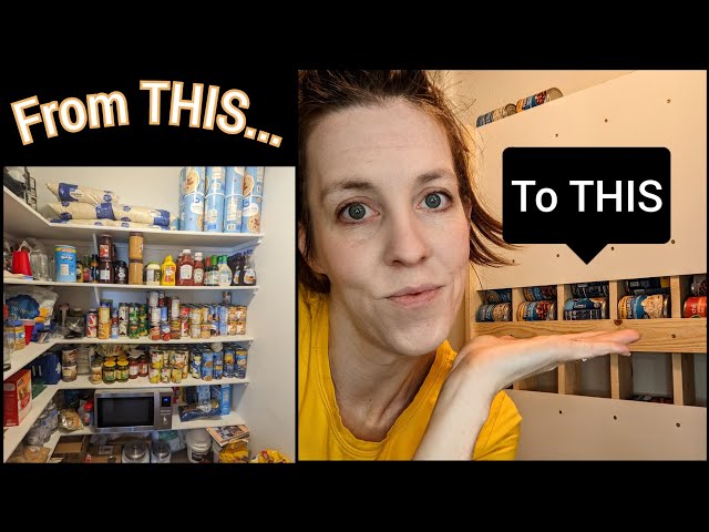 DIY Pantry Organization – Rotating Canned Food System