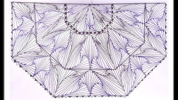 How to draw a Complex Zentangle Paradox Pattern / Zentangle Pattern for Beginners