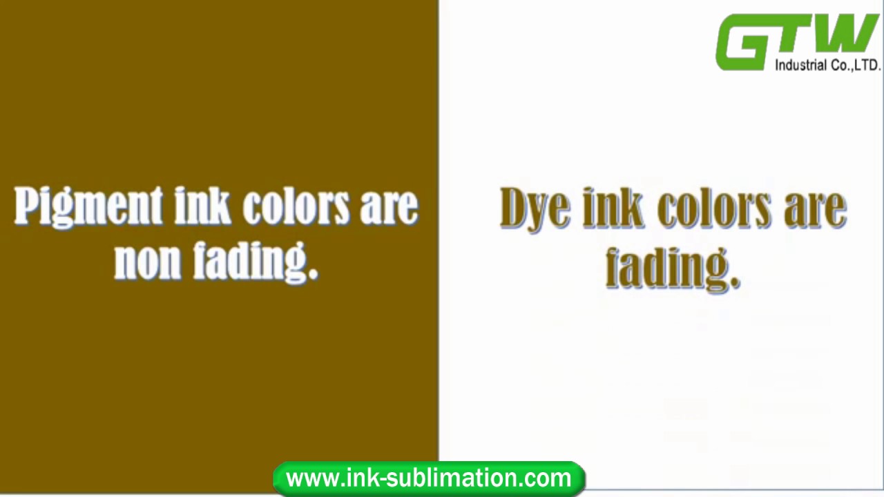 Pigment Ink VS DYe Ink YouTube