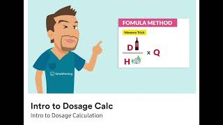 Introduction to dosage calculation