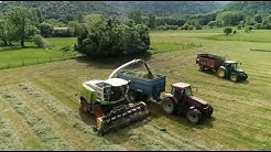 Ensilage herbe 2020 - Comminges - Haute Garonne (31) drone