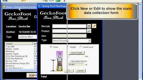 Bar Stocktaking - BarStock Data Collection