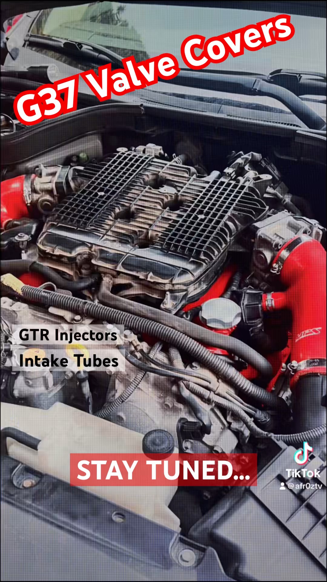 Red Aluminum Valve Covers For Nissan 370Z & Infiniti 3.7L VQ37VHR – Includes Gaskets & Hardware