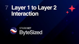 Starknet ByteSized - Video 7 - Layer 1 to Layer 2 Interaction