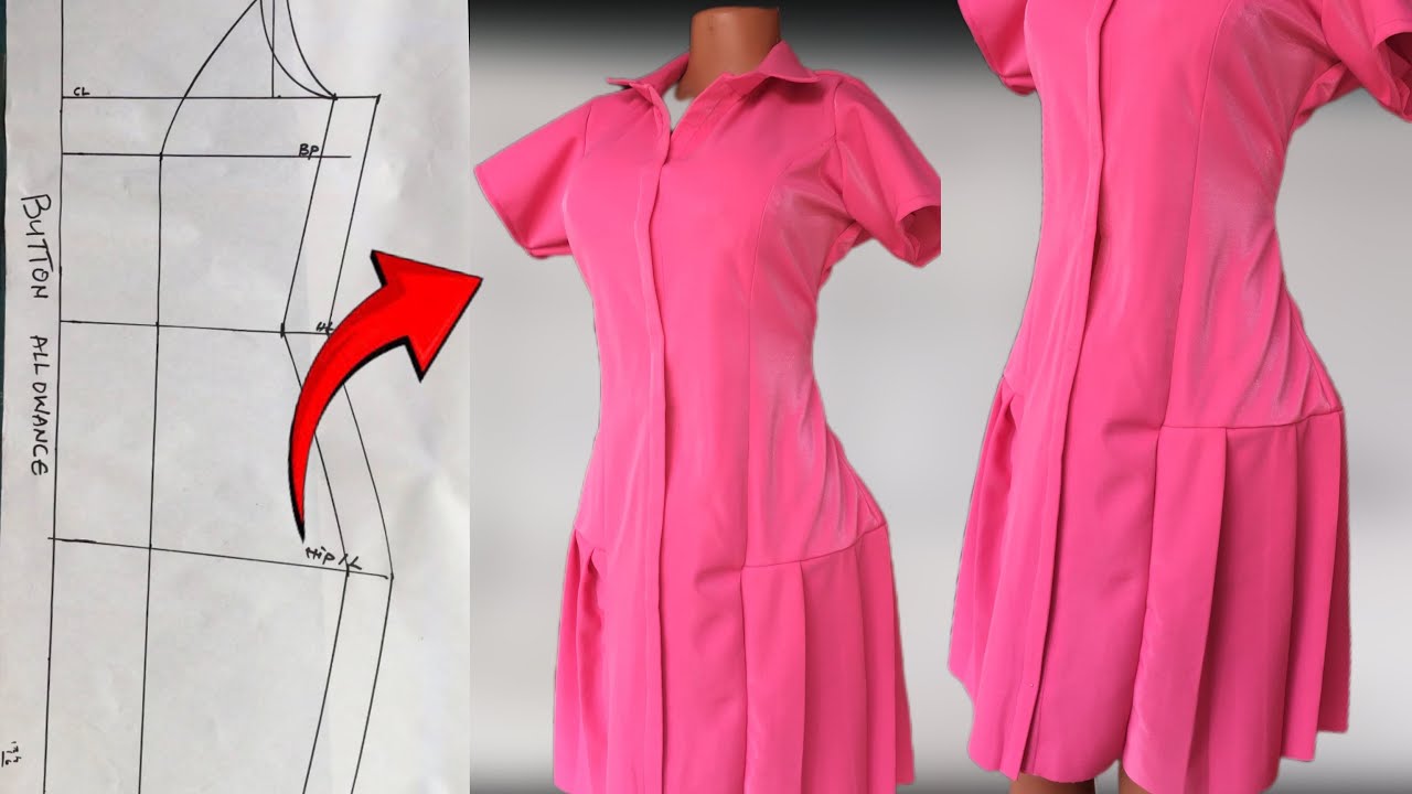 diy button up shirt dress DIY UPCYCLE Adult Shirt to Child's Dress/Top Project Run + Play