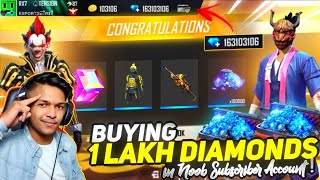 Buying 80,000 Diamonds In My Biggest Subscriber Account || LIVE REACTION 😱|| Garena Free Fire 2020