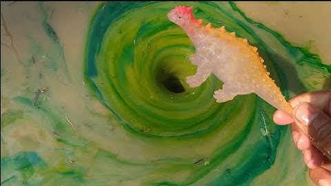 Oddly Satisfying, Big Whirlpool Colors with Ankylosaurus, Experiment Whirlpool