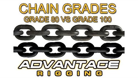Grade 80 vs Grade 100 Chain and Components - Advantage Rigging