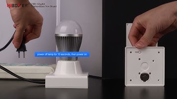 How to Link Code the MiBoxer Rotating Switch Panel Remote K1 to the MiBoxer Bulbs #MiBoxer #MiLight