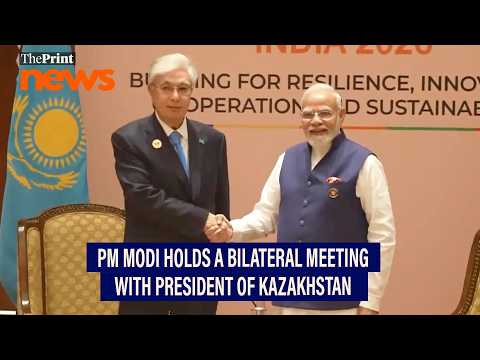 PM Modi holds a bilateral meeting with President of Kazakhstan, Kassym-Jomart Tokayev