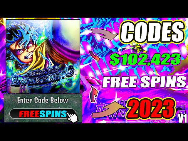 All Roblox Heroes Awakening codes for free Spins & Cash in December 2023 -  Charlie INTEL