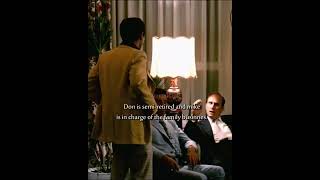 THE GODFATHER | "don't ever take sides against the family" #shorts #thegodfather #doncorleone