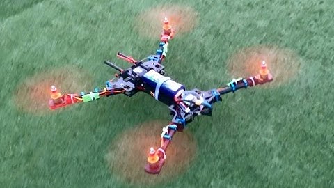 Alien 560 Quadcopter first flight with FY-680 Mounts 2212 Motors KK2.1HC Multistar ESC