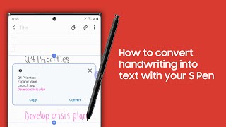 How to convert handwriting into text with your S Pen screenshot 2